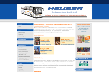 heuser-busreisen.de - Online Marketing Manager Langenselbold