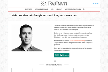 sea-trautmann.de - Online Marketing Manager Lüneburg