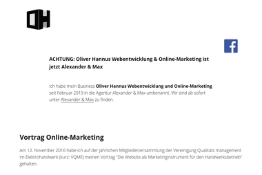 oliverhannus.de - Online Marketing Manager Mayen