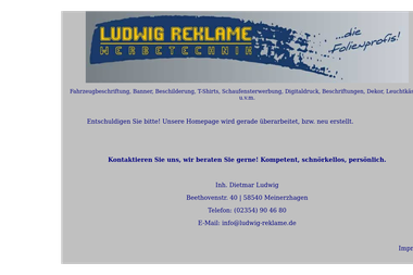 ludwig-reklame.com - Online Marketing Manager Meinerzhagen