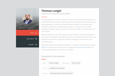 thomas-langel.de - Online Marketing Manager Quickborn