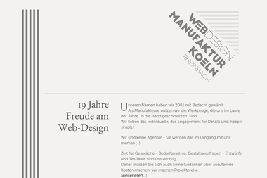 web-manufaktur-koeln.de - Online Marketing Manager Rheinbach