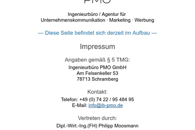 ib-pmo.de - Online Marketing Manager Schramberg