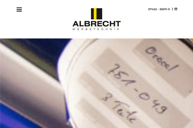 albrecht-werbetechnik.de - Online Marketing Manager Schramberg