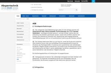 absperrtechnik-direkt.de/agb - Online Marketing Manager Seevetal
