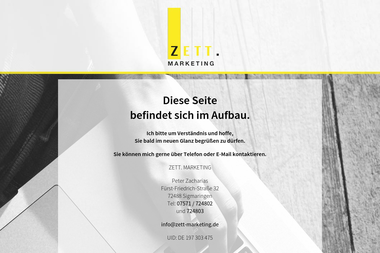 zett-marketing.de - Online Marketing Manager Sigmaringen