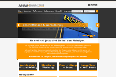 maniax-at-work.de - Online Marketing Manager Sondershausen