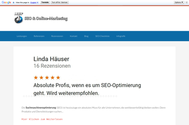 meineseiteaufplatzeins.de - Online Marketing Manager Wuppertal