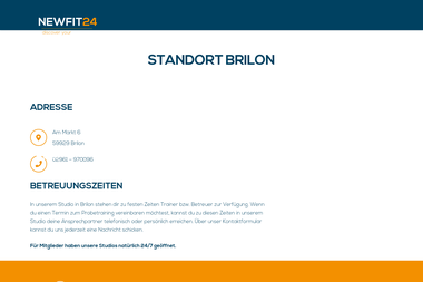 newfit24.de/brilon - Personal Trainer Brilon