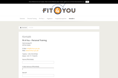 fit-four-you.de/kontakt - Personal Trainer Hilden