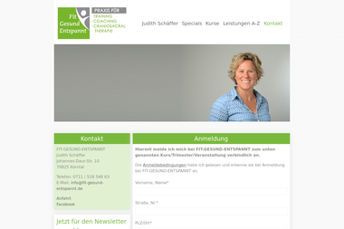 fit-gesund-entspannt.de/kontakt - Personal Trainer Korntal-Münchingen