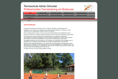 tennisschule-adrianschuster.de - Personal Trainer Überlingen