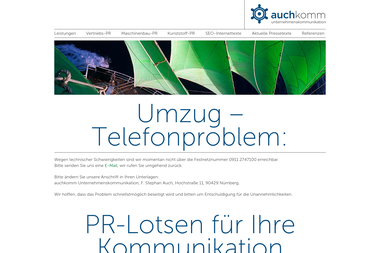 auchkomm.com - PR Agentur Nürnberg