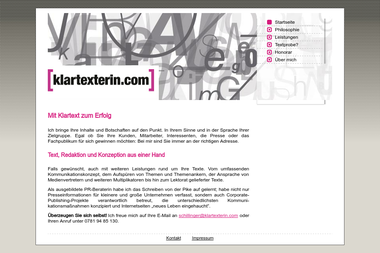 klartexterin.com - PR Agentur Offenburg