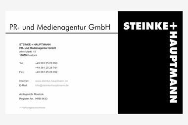 steinke-hauptmann.de - PR Agentur Rostock