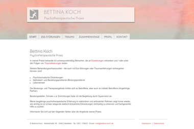 bettina-koch.de - Psychotherapeut Bielefeld