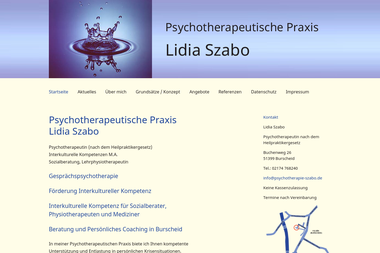 psychotherapie-szabo.de - Psychotherapeut Burscheid