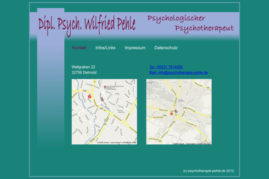 psychotherapie-pehle.de - Psychotherapeut Detmold