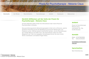 psychotherapie-claus.de - Psychotherapeut Dresden
