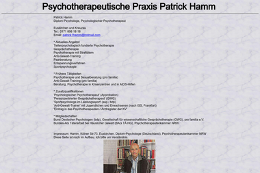 patrickhamm.de - Psychotherapeut Euskirchen