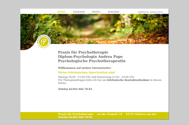 psychotherapie-haltern.info - Psychotherapeut Haltern Am See