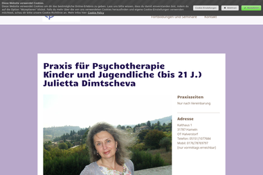 kinderpsychotherapie-dimtscheva.com - Psychotherapeut Hameln