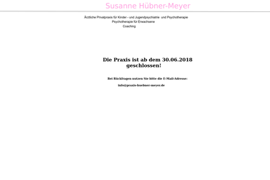 praxis-huebner-meyer.de - Psychotherapeut Hessisch Oldendorf