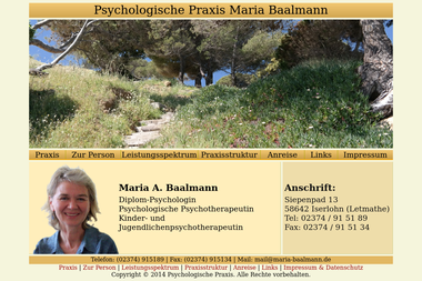 maria-baalmann.de - Psychotherapeut Iserlohn
