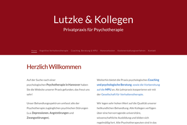 lutzke-psychotherapie.de - Psychotherapeut Laatzen