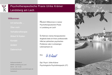kraemer-psychotherapie.de - Psychotherapeut Landsberg Am Lech