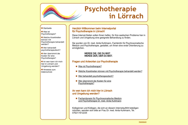 psychotherapie-loerrach.de - Psychotherapeut Lörrach