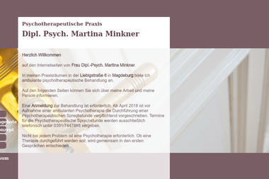 psychotherapie-minkner.de - Psychotherapeut Magdeburg
