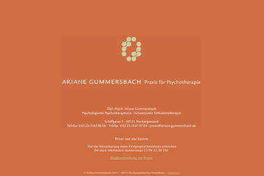 ariane-gummersbach.de - Psychotherapeut Neckargemünd