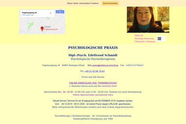 edeltraud-schmidt.de - Psychotherapeut Ratingen