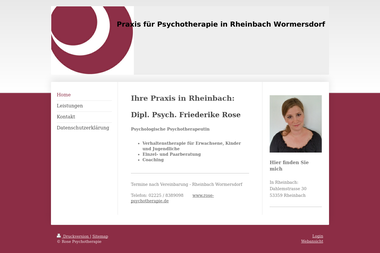 rose-psychotherapie.de - Psychotherapeut Rheinbach