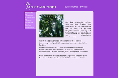 koerper-psychotherapie-rogge.de - Psychotherapeut Stendal