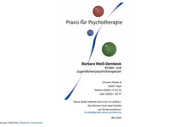 praxis-weiss-dembeck.de - Psychotherapeut Werl