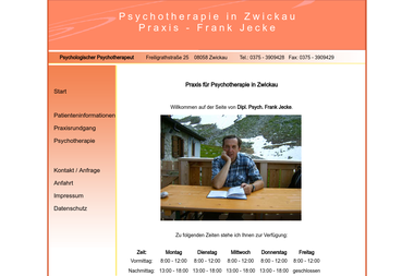 psychotherapie-jecke.de - Psychotherapeut Zwickau