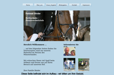 reitstall-binder.com - Reitschule Greven