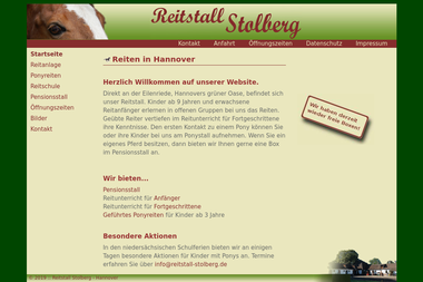 reitstall-stolberg.de - Reitschule Hannover