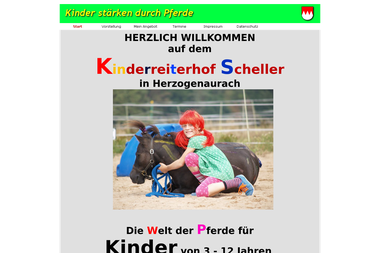 kinderreiten-scheller.de - Reitschule Herzogenaurach