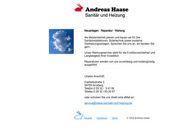 haase-sanitaer-und-heizung.de - Wasserinstallateur Arnsberg