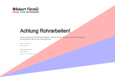 foerster-haustechnik.com - Wasserinstallateur Bad Münstereifel