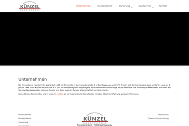 kuenzel-haustechnik.de - Wasserinstallateur Bad Rappenau