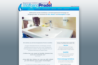 pradel-sanitaer.de - Wasserinstallateur Detmold