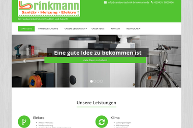 sanitaertechnik-brinkmann.de - Wasserinstallateur Erwitte