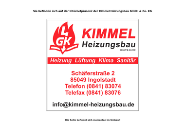 kimmel-heizungsbau.de - Wasserinstallateur Ingolstadt