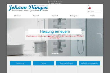 duengen-sanitaer.de - Wasserinstallateur Moers