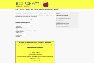 schmitt-sanitaer-heizung.de - Wasserinstallateur Neckargemünd