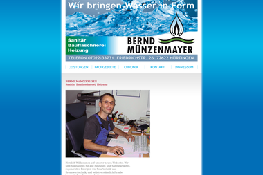 muenzenmayer.de - Wasserinstallateur Nürtingen